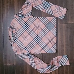 Shein Plaid Crop Top